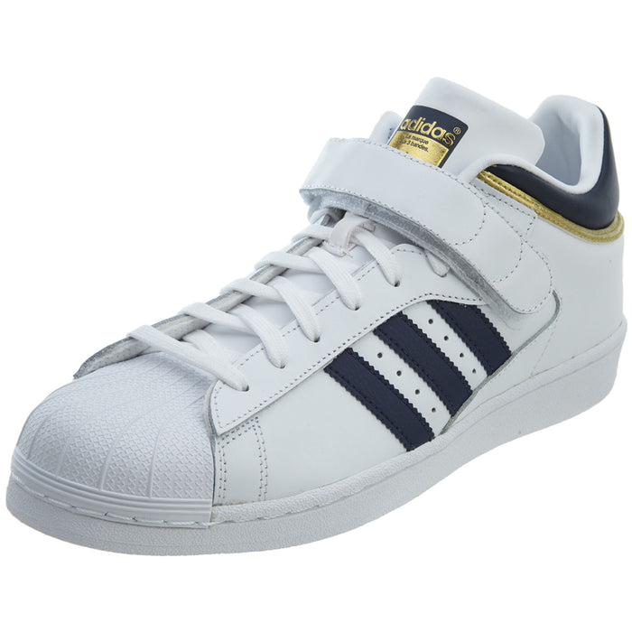 adidas Pro Shell White Navy-Gold Metallic