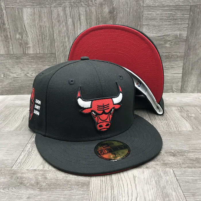 New Era 59fifty Chicago Bulls 6x Fitted Hat Unisex Style : 70604638