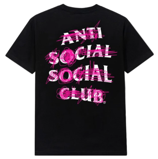 Anti Social Social Club Never Mind Tee Black988179Blk/Red