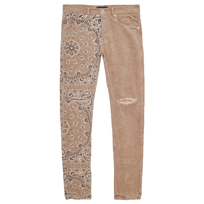 Purple-brand Corduroy Bandana Jeans Mens Style : P001-cbpt222