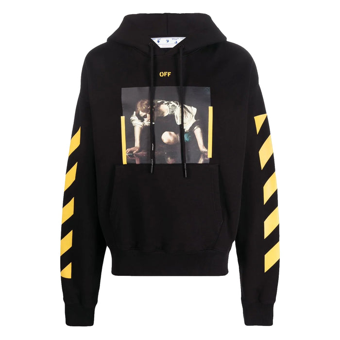 OFF-WHITE Caravaggio Narcis Over Hoodie Black