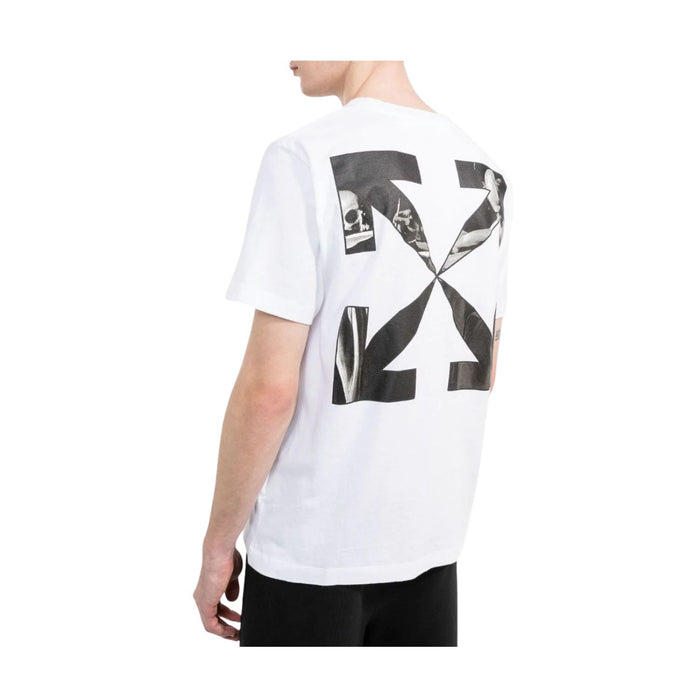 Off-white Caravag Arrow Slim S/s Tee Mens Style : Omaa027c99jer00