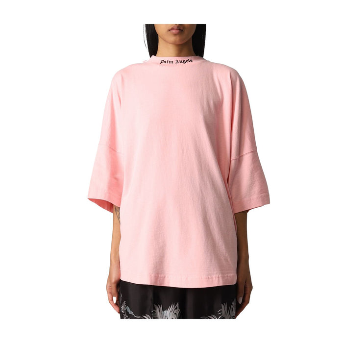 Palm Angels Classic Logo Over Tee Womens Style : Pwaa023c99jer00