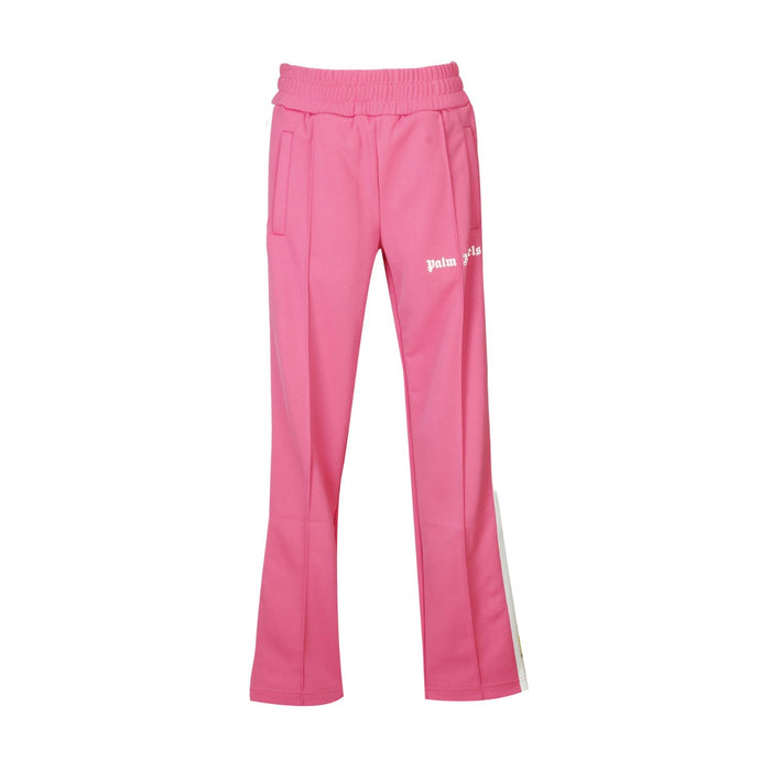 Palm Angels Womens Track Pants Fuchsia/White