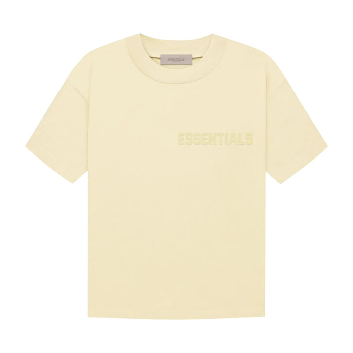 Fear Of God Essential Yellow Flocked T-shirt Mens Style : 125su222006f