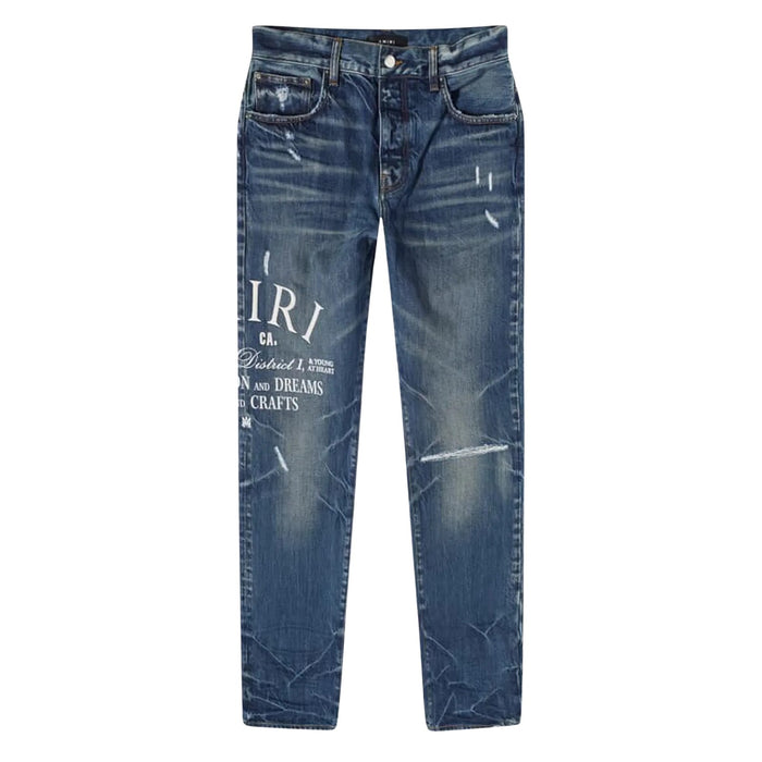 Amiri Arts District Straight Fit Jeans Mens Style : Pf23mdf023