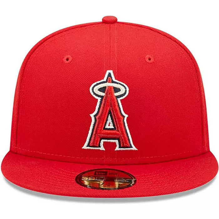 New Era 59fifty Los Angeles Angels Basic Red Fitted Hat Unisex Style : Hhh-70383734