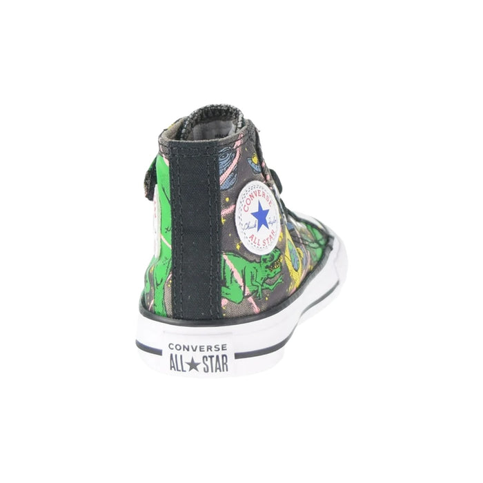 Converse Chuck Taylor All Star 1v Hi Interstellar Dinos Hook & Loop Shoes Toddlers Style : 765393c