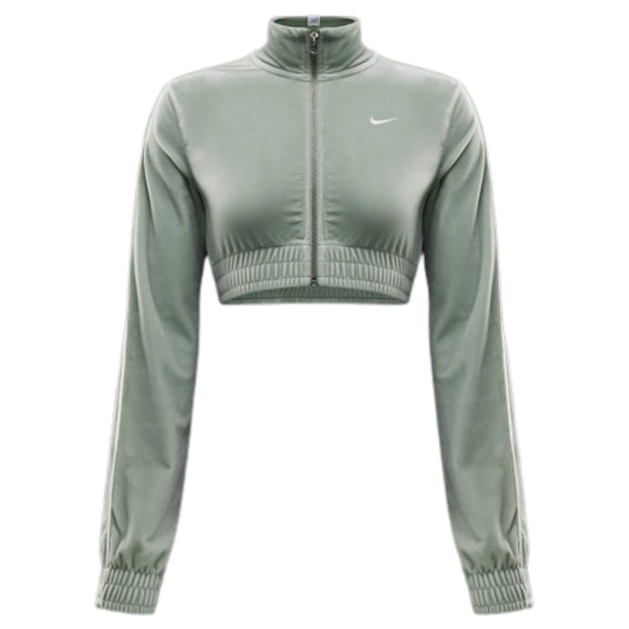 Nike Sportswear Collection Women's Cropped Velour Full-zip Top Womens Style : Fz3679