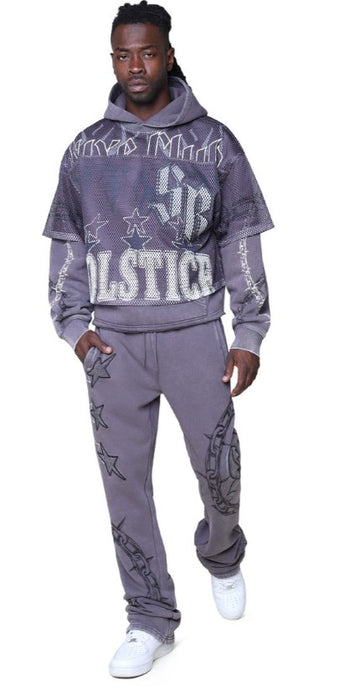 Smoke Rise Luxe Club Mesh 2-fer Hoodie Mens Style : Fo25674
