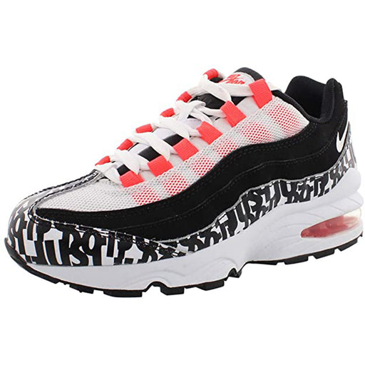 Nike Air Max 95 Print Black White Bright Crimson (GS)