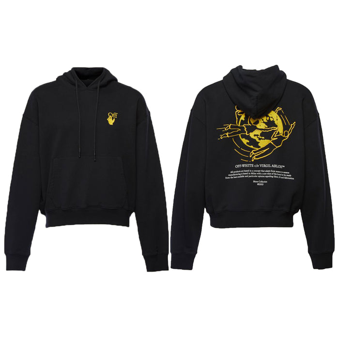 Off-white World Wide Over Hoodie Mens Style : Fle0031