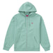 Supreme Small Box Zip Up Hooded Sweatshirt Dusty Aqua