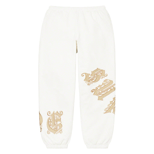 Supreme Old English Wrap Sweatpant White