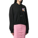 Off-white Gradient Crop Hoodie Black Multicolor Off-white Mens Style : Owbb016r21jer0011084