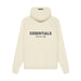 Fear Of God Essentials Back Logo Fleece Pullover Hoodie Mens Style : 614241