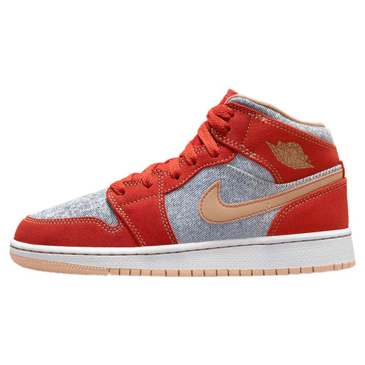 Jordan 1 Mid Denim Red (GS)
