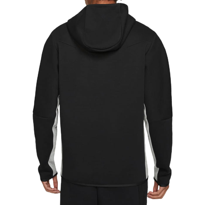Nike Sportswear Tech Fleece Full-Zip Hoodie Black/Dark Grey Heather/White