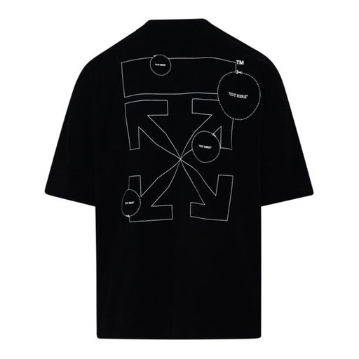 Off-White Slim Fit Cut Here Arrows T-shirt Black