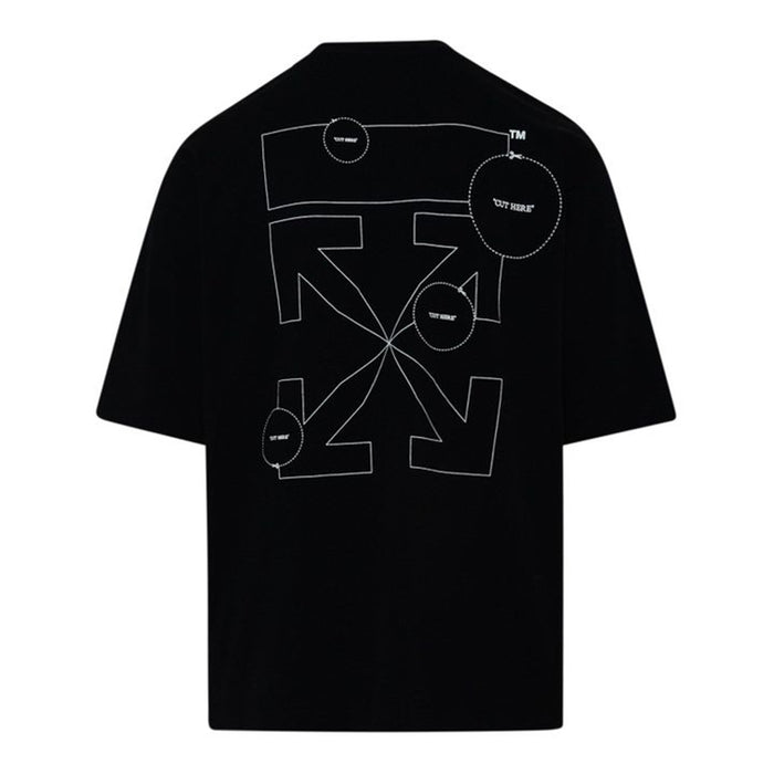 Off-White Slim Fit Cut Here Arrows T-shirt Black