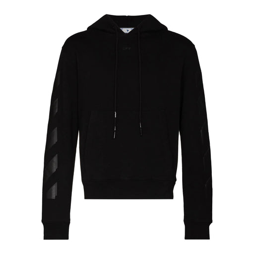 Off-White Rubber Arrow Slim Zip Hoodie Black