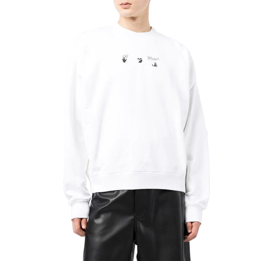 OFF-WHITE Marker Arrows Long Sleeve T-Shirt White Blue