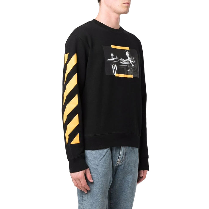 OFF-WHITE Caravaggio Painting Sweatshirt Black/Yellow