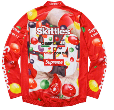 Supreme Skittles Castelli L/S Cycling Jersey Red