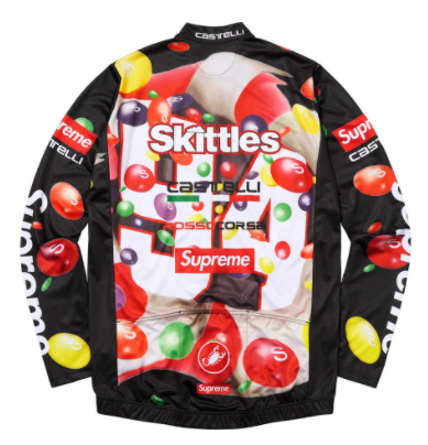 Supreme Skittles Castelli L/S Cycling Jersey Black