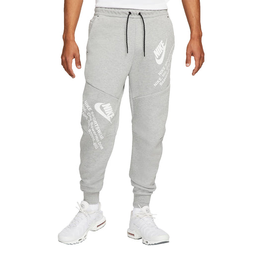 Nike Sportswear Tech Fleece Graphic Print Sweatpants Grey Heather