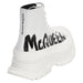 Alexander McQueen Tread Slick Boot Graffiti Optic White