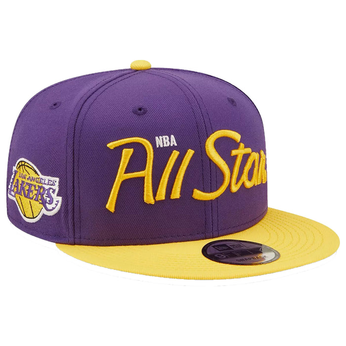 New Era Los Angeles Lakers Purple 2022 Nba All-star Game Script 9fifty Snapback Unisex Style : Hhh-gv-947790