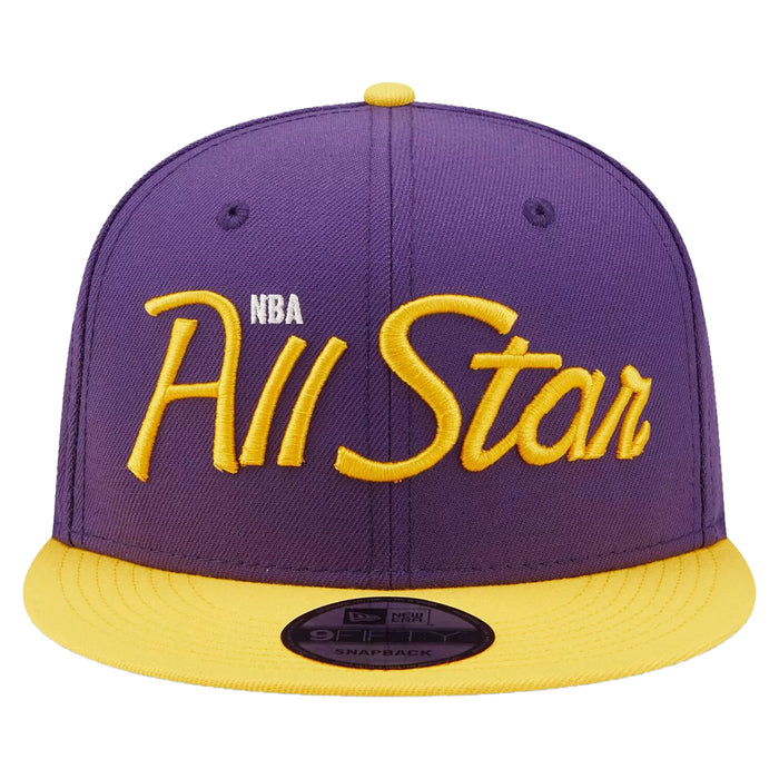 New Era Los Angeles Lakers Purple 2022 Nba All-star Game Script 9fifty Snapback Unisex Style : Hhh-gv-947790