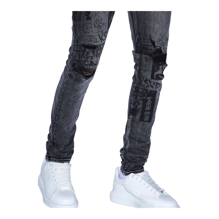 Ksubi Van Winkle Mash Up Jean Mens Style : Mpf220j039