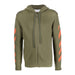 Off-white Diag Arrow Knit Zip Hoodie Mens Style : Omha080f22kni00