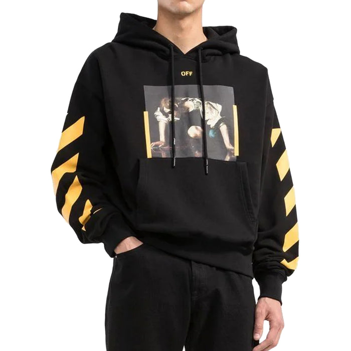 OFF-WHITE Caravaggio Narcis Over Hoodie Black