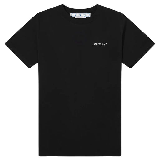 OFF-WHITE Text Logo Caravaggio Saint Jerome Writing Arrows Slim Fit T-Shirt Black/White