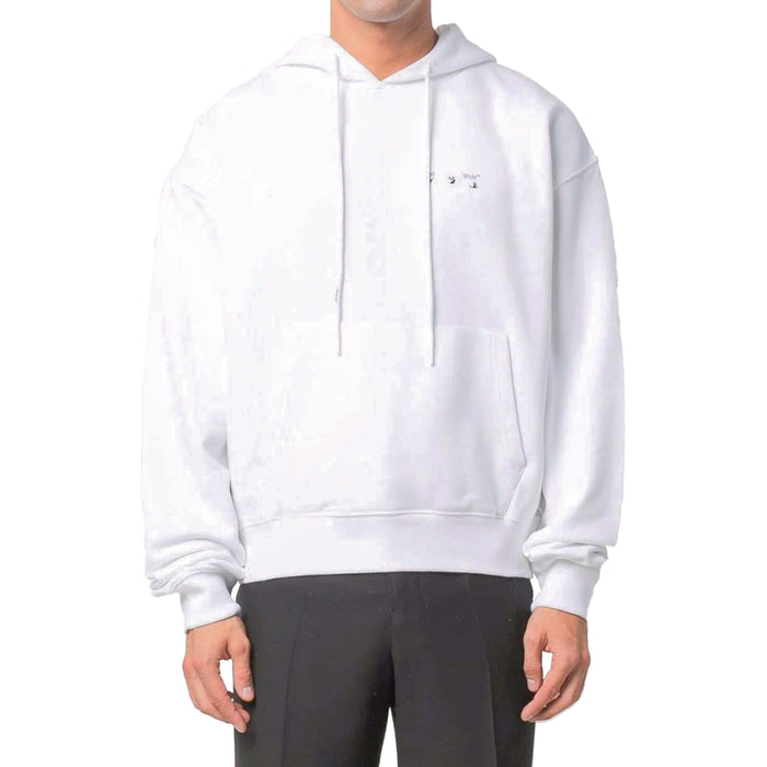 Off-white Caravag Paint Over Hoodie Mens Style : Ombb037c99fle00