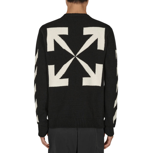 Off-white Diag Arrow Knit Crewneck Mens Style : Omhe023c99kn100
