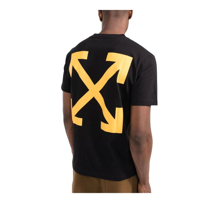 OFF-WHITE Arrow Caravaggio St. Fran Skate Slim Tee Black/Yellow/Multi