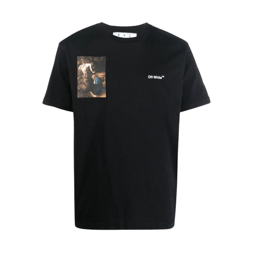 Off-white Caravag Lute Slim S/s Tee Mens Style : Omaa027c99jer01