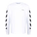 Off-white Diag Helvetica Skate L/s Tee Mens Style : Omab064c99jer00