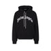 Palm Angels Logo-Print Sweatshirt Black/White