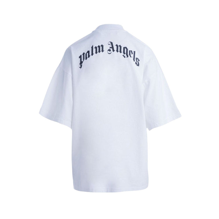 Palm Angels Womens Bear Loose T-Shirt White/Brown