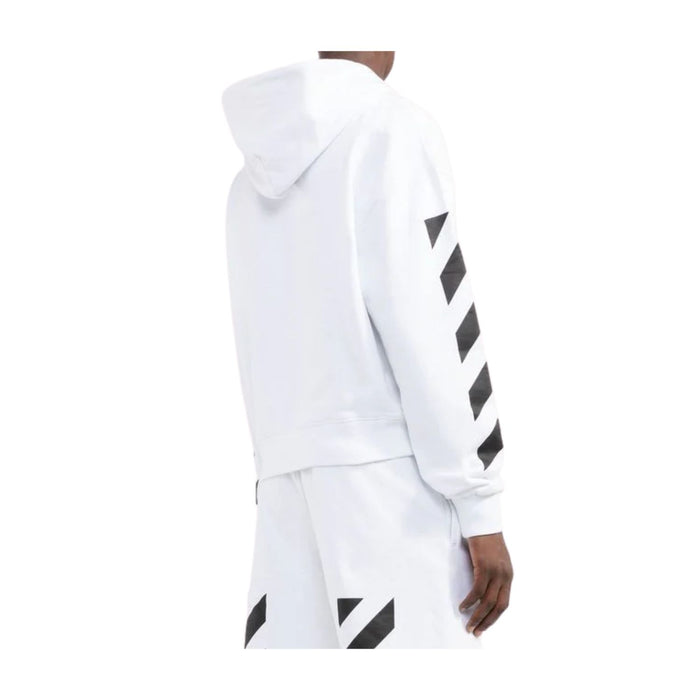 OFF-WHITE Diagonal Helvetica Oversized Hoodie White/Black