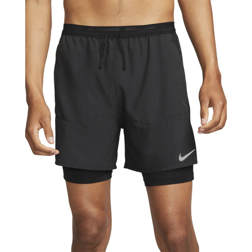 Nike Stride Dri-FIT 5" Hybrid Running Shorts Black