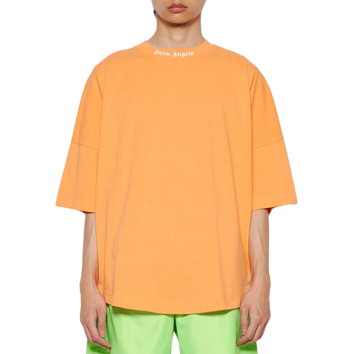 Palm Angels Classics Logo Over Tee Mens Style : Pmaa002c99jer00