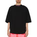 Palm Angels Doubled Logo Over Tee Black/Fuschia