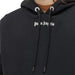 Palm Angels Over The Head Logo Hooded Sweatshirt Black