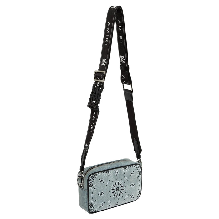 Amiri Bandana Denim Camera Bag Unisex Style : Pf23mcc005